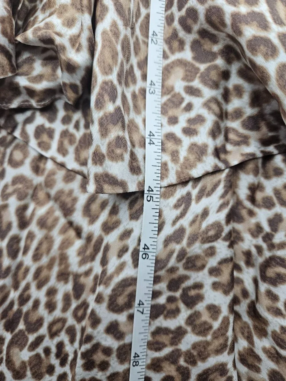 J. Crew One Shoulder Ruffle Hem Maxi Dress In Leopard Women's Size 2 NEW Preppy